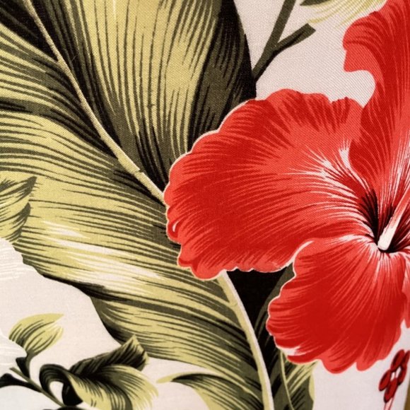 Coco Beach Hawaii - Hibiscus Flower Print Large Shawl/Scarf -Very Large - Picture 3 of 13